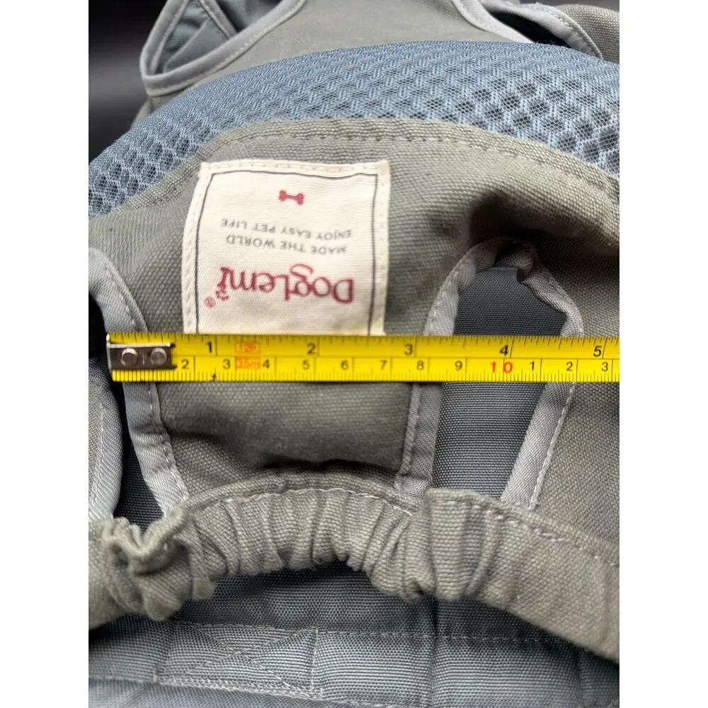 Doglemi Dog Carrier Backpack Gray Mesh Pet Travel Backpack Medium NWOT